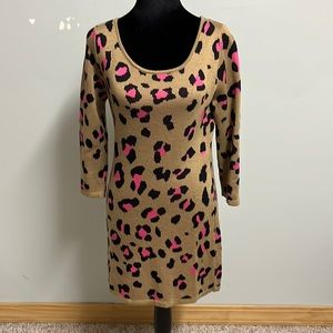 Leopard Print Tunic Sweater